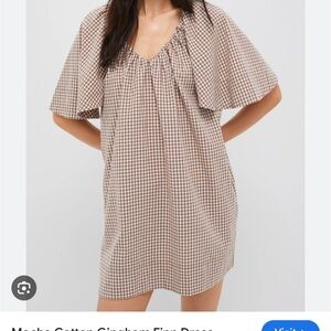 Mocha Cotton Gingham Finn Dress  Tuckernuck x Studio McGee